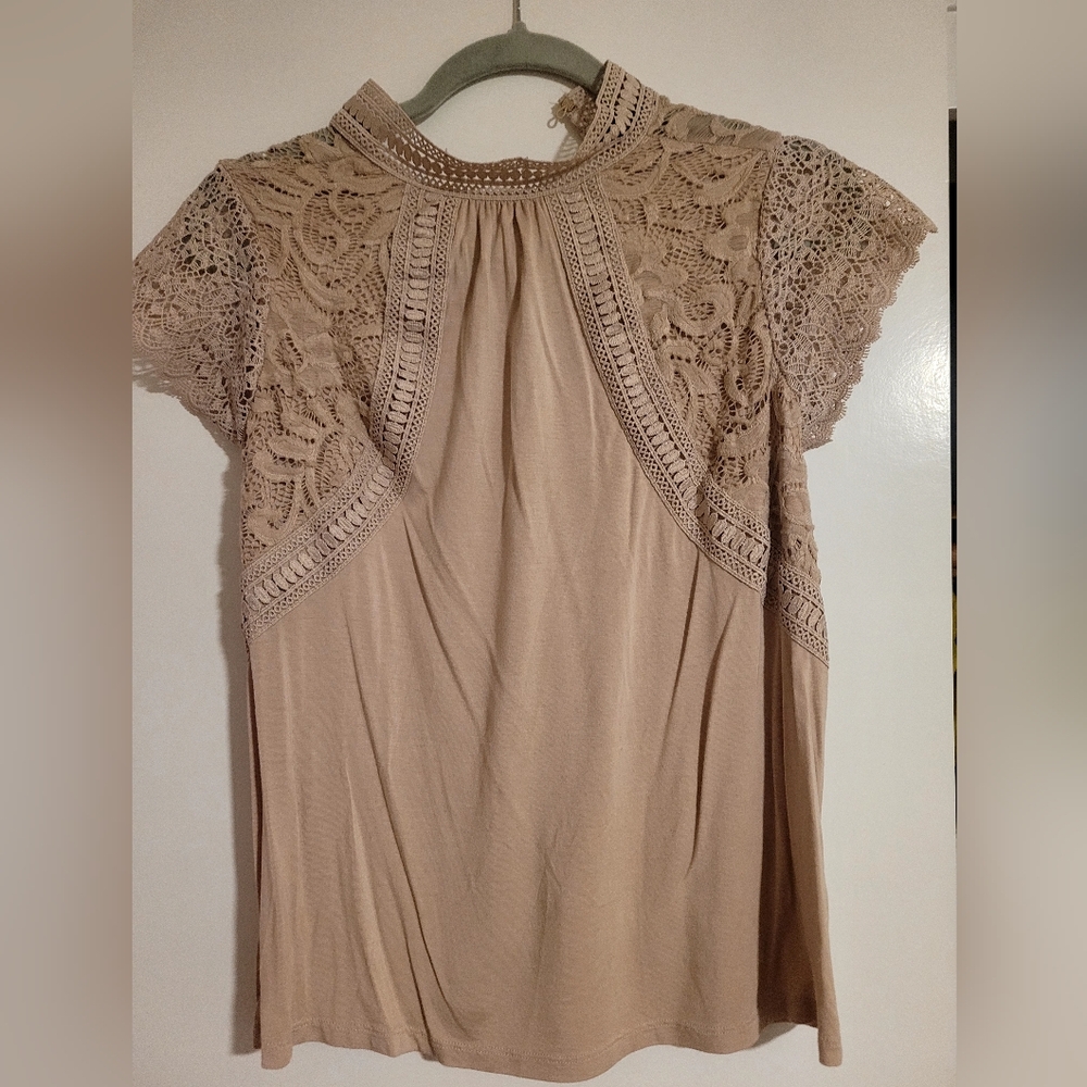 Elegant Lace Tan Top
